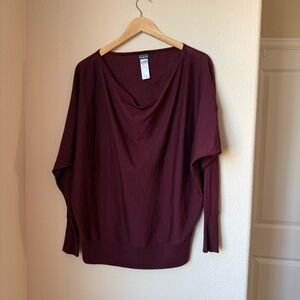 Patagonia W's Little Sur Merino Sweater Maroon Size Large